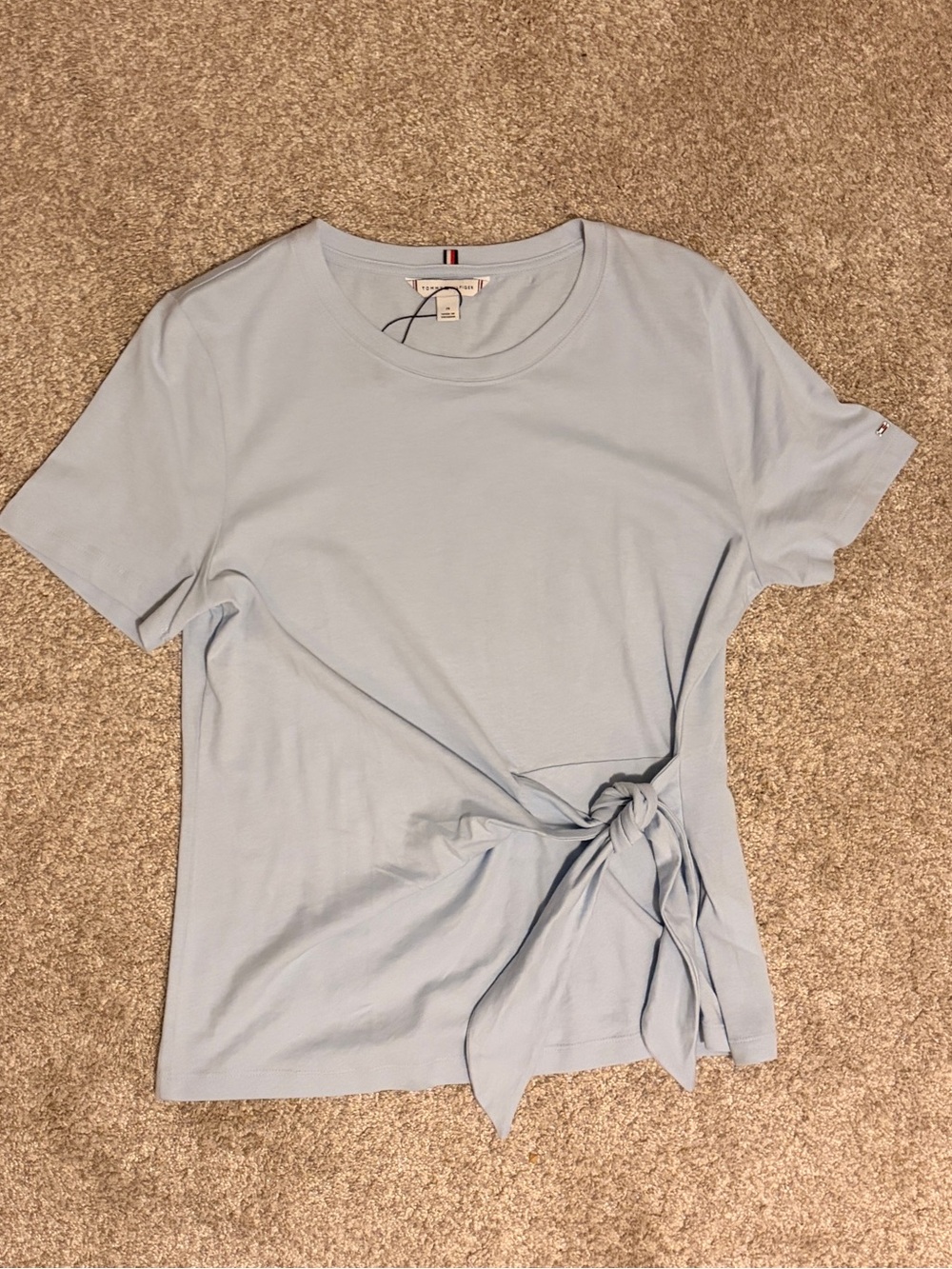 TOMMY HILFIGER NWOT | Basic Blue Cotton T-shirt | Business Casual Top - Size M